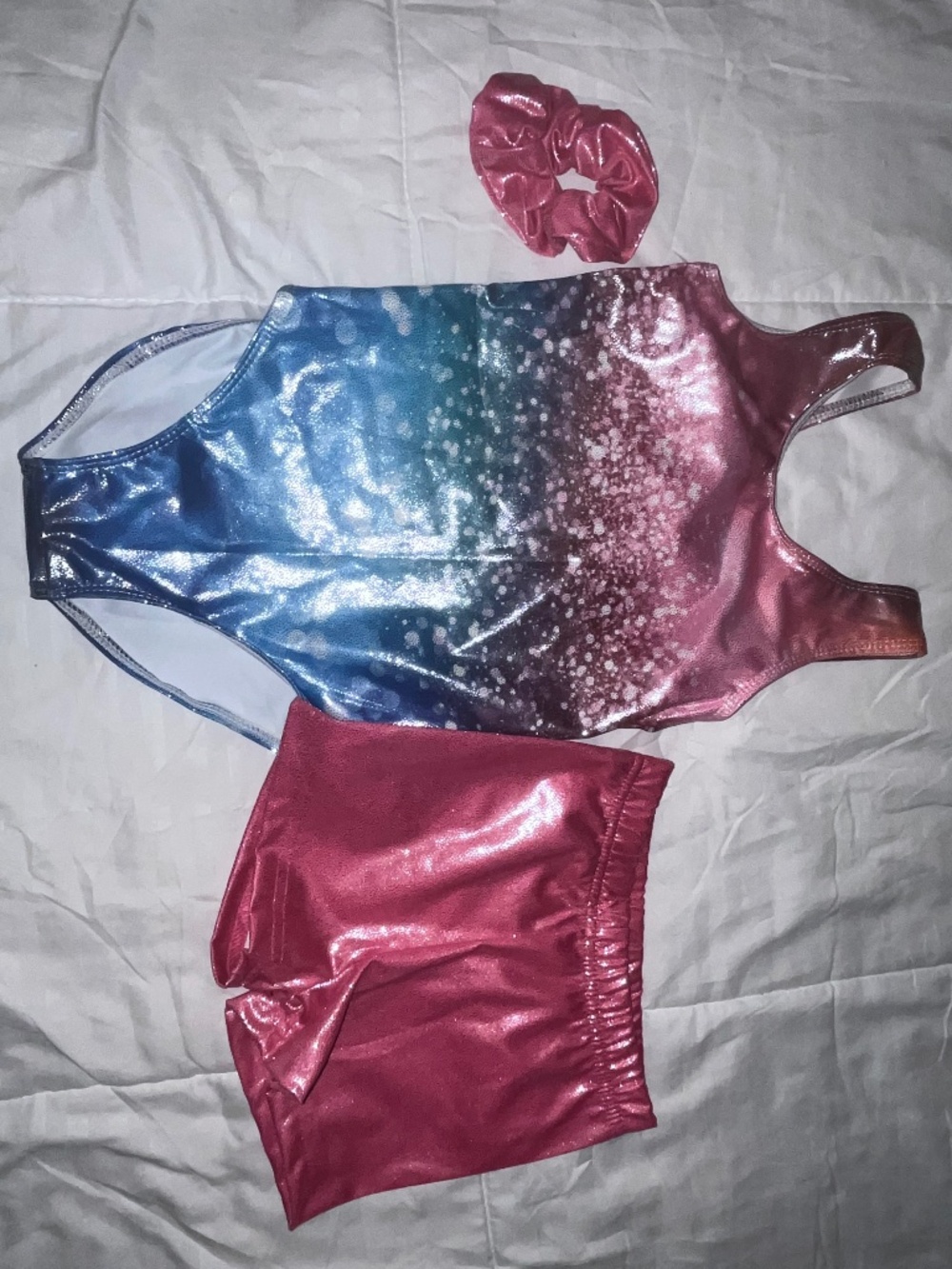 Girls sz small gymnastics 3 pc set